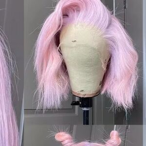 Pastel Pink Wig for Women